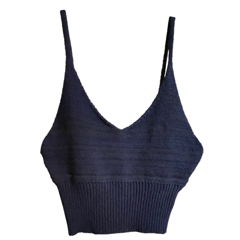Debut~ Cropped Knit Tank